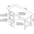 thumbnail image 6 of Mayfield 54W Computer Desk with Drawers in Shiplap Gray/White - Engineered Wood, 6 of 8