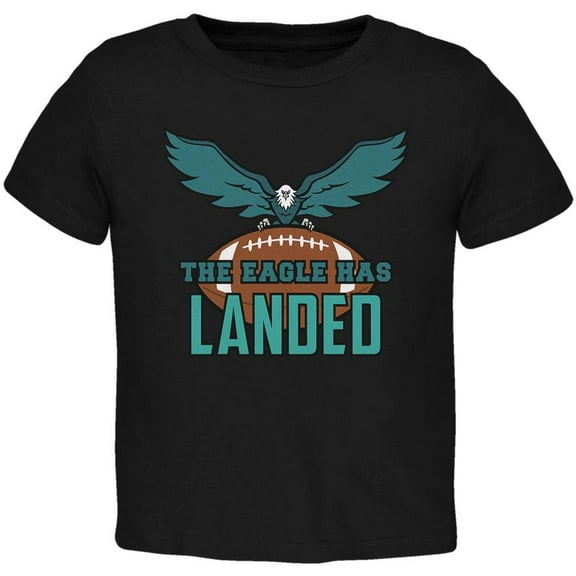 The Eagle Has Landed Football Toddler T Shirt Black Toddler Size 5/6