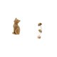 thumbnail image 5 of Figura Decorativa De Gato De Resina Y Escultura De Hoja De Metal. Adorno Coleccionable Para Estantería, Sala De Estar, Dormitorio, Mesa, Fiesta, Hogar. Diseño Nórdico Creativo Abstracto., 5 of 8