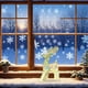 thumbnail image 3 of Set de adornos navideños de renos para exteriores con luces iridiscentes. Renos navideños familiares con luces LED. Decoración navideña para jardín. Manualidades decorativas., 3 of 6