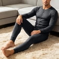 thumbnail image 5 of Xdegoge Mens Union Suit One Piece Pajamas Thermal Henley Sleepwear Button Down Long Johns Full Body Jumpsuit Casual Comfy Nightwear Loungewear Base Layer, 5 of 9