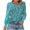 Mint Green, variant on Ruimatai Women's Casual Round Neck Printed T-Shirt Long Sleeve Blouse Top Soft Breathable Polyester Daily Wear