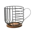 thumbnail image 1 of Coffee Filter Holder with Lid, Coffee Filters Storage, Wooden Coffee Filter Container Basket, Round Capacity, 1 of 9