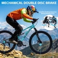 thumbnail image 5 of Ambifirner Mountain Bike for Adults 26 inch: 21-Speed Bicycle for Men and Women Disc Brakes & Full Suspension, Adjustable Saddle, Easy Install, 5 of 6