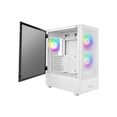 thumbnail image 3 of Antec NX Series NX410 White, 2 x 140mm & 1 x 120mm ARGB Fans Included, 360mm Radiator Support, Mesh Front Panel & Swing-Open Tempered Glass Side Panel ATX Mid-Tower Gaming Case, 3 of 5