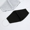 thumbnail image 4 of BalsaCircle 5 Black Breathable Earloop Cotton Face Masks 2 Layers Protective Covers Pollution Dust Germs Protection Gear, 4 of 6