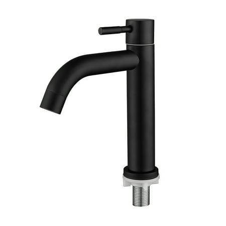 

TureClos Stainless Single Cold Faucet Soft Flow Bathroom Faucet Elegant Sink Faucet Firm Faucet Set Modern Lavatory Faucet for Home Bathroom Toilet
