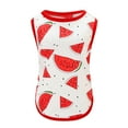 thumbnail image 2 of kladzum Dog Clothes Pet Dog Summer New Clothing Cute Thin Five-Color Fruit vests Casual Unisex Dog Shirt, 2 of 5