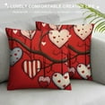 thumbnail image 3 of COMIO  Valentine's Day Decorative Throw Pillow Covers, Red Love Heart Black White Buffalo Plaid Polka Dot Outdoor Pillowcase, Anniversary Wedding Farmhouse Cushion Case Home Decor, 3 of 5