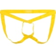 thumbnail image 2 of TANBOM Men's Nylon Sexy Thong Underwear All-Strap Special Design Breathable Stay-Put Yellow XXL, 2 of 6