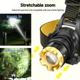 thumbnail image 4 of LED Headlamp Rechargeable Headlight Zoomable Head Torch Lamp Flashlight, 4 of 9