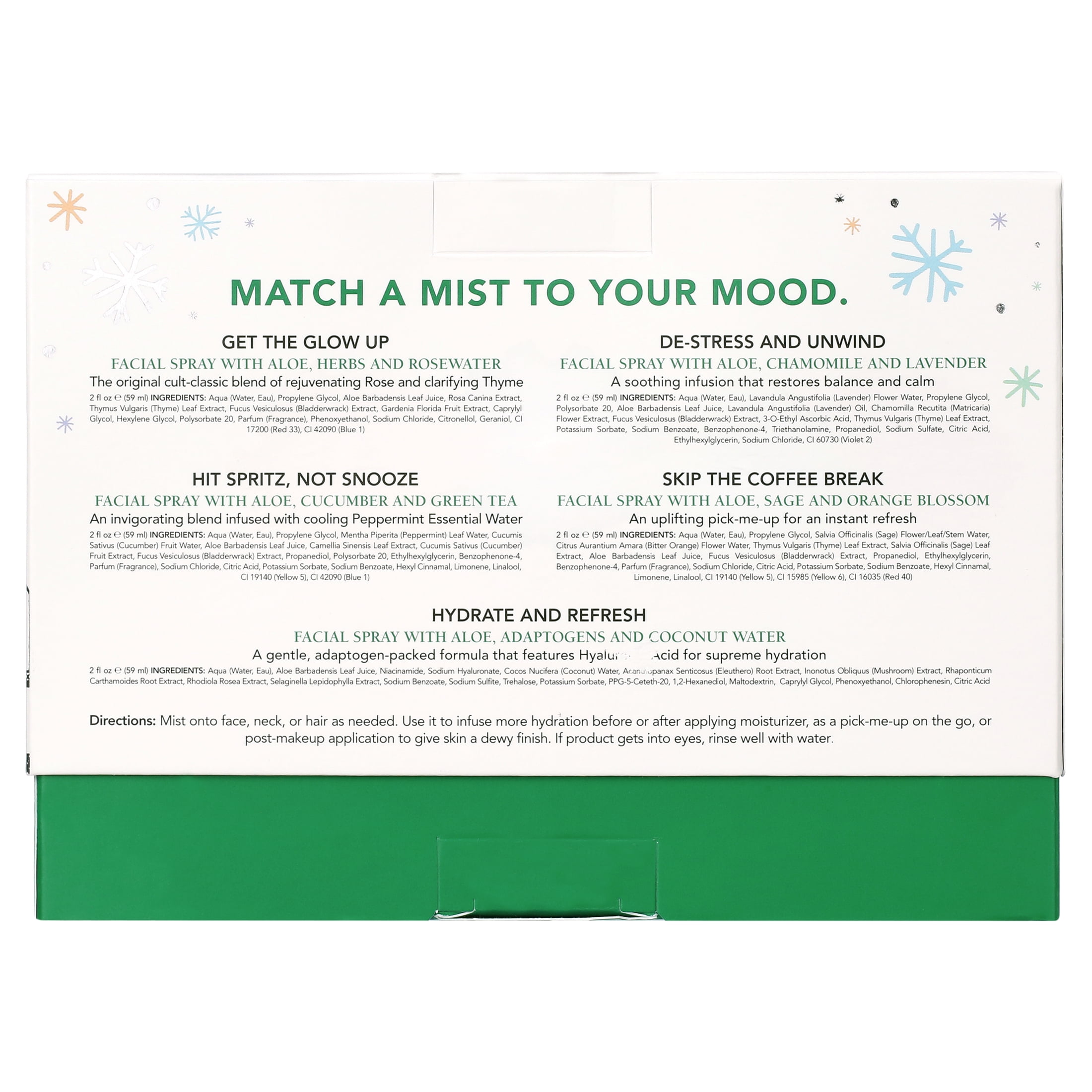 ($27 Value) Mario Badescu Mini Mist Collection 5-Piece Holiday Gift Set
