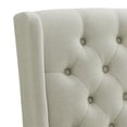 thumbnail image 5 of Alexent 6.8" Fabric Dining Chairs with Rubber Wood Legs in Beige (Set of 2), 5 of 8