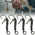 thumbnail image 4 of 8 piezas Ronnie Rigs púas giratorias carpa pesca gancho pescado kit accesorios negro 8 # púas, 4 of 5