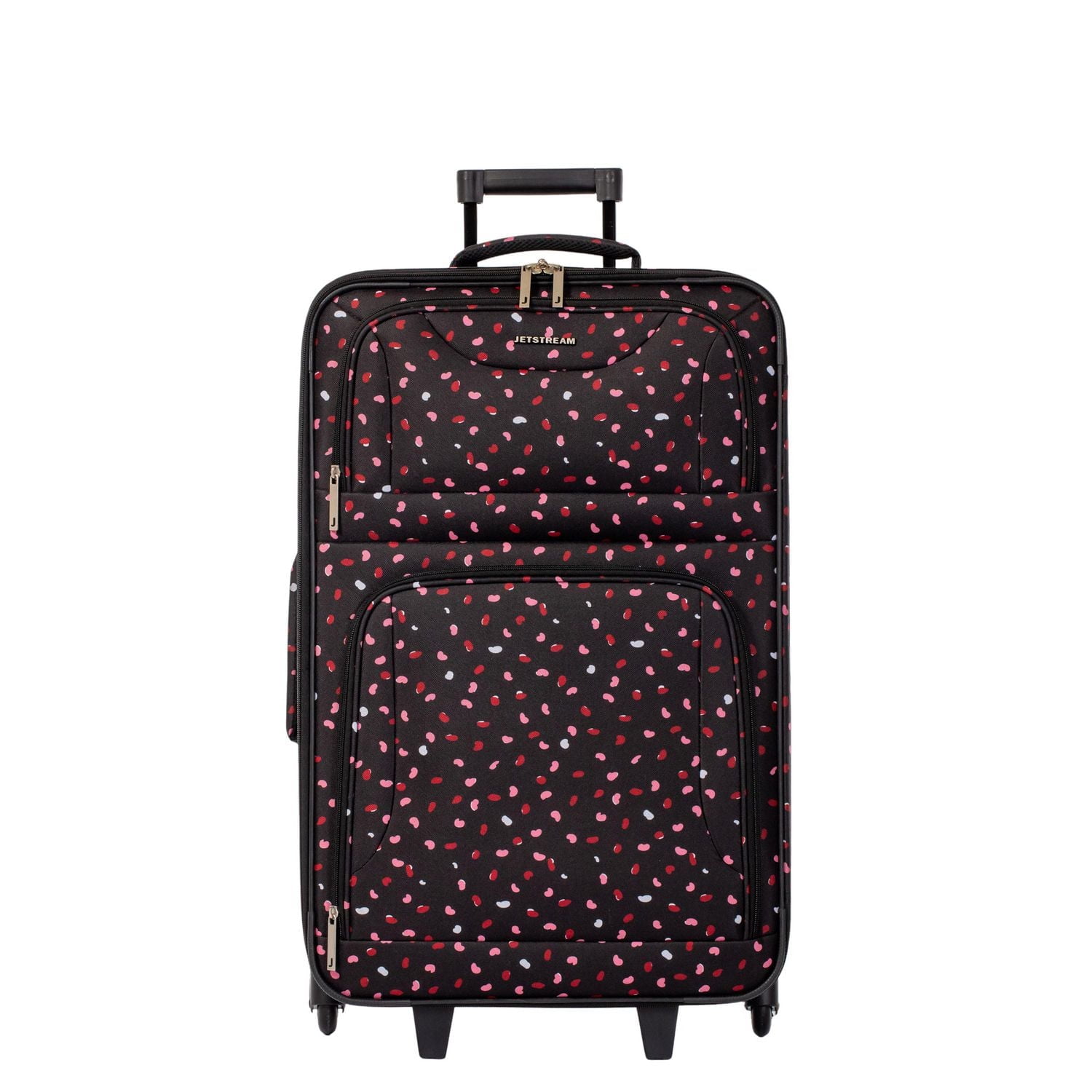 Jetstream Atlantic Softside 4 Piece Luggage Set, Rolling Suitcase Set: 25 Inch Checked Luggage, Carry On Suitcase, Tote Bag & Toiletry Kit