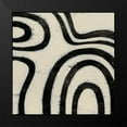 thumbnail image 2 of Vess, June Erica 12x12 Black Modern Framed Museum Art Print Titled - Hieroglyph X, 2 of 5