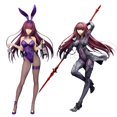 thumbnail image 2 of Figura de acción del Anime Fate/Grand Order, modelo de juguete de 25cm, Lancer/Scathach, Bunny Girl, Fate/Stay Night Saber Alter Gong Bohan LED, 2 of 2