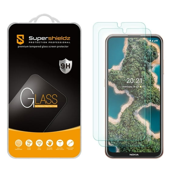 [2-Pack] Supershieldz for Nokia X20/ X10 Tempered Glass Screen Protector, Anti-Scratch, Anti-Fingerprint, Bubble Free