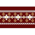 thumbnail image 1 of IBA Indianbeautifulart Red Aztec Geometric Printed Ribbon Trim 9 Yards Velvet Fabric Laces For Crafts Sewing Accessories 3 Inches, 1 of 2