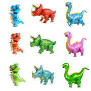 Dinosaur Party Supplies - 9 pcs Premium 3D JUMBO Foil Dinosaurs Mylar Balloons for Birthday Celebration