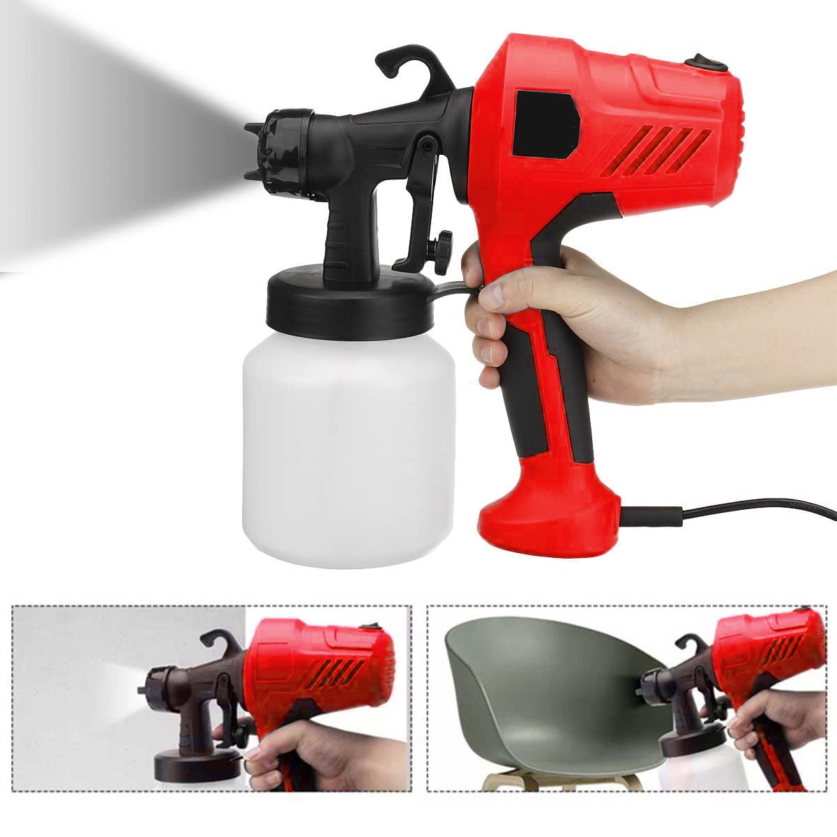 Silverstorm 500W Hvlp Paint Sprayer Power Tools Cleaning & Decorating Silverline 