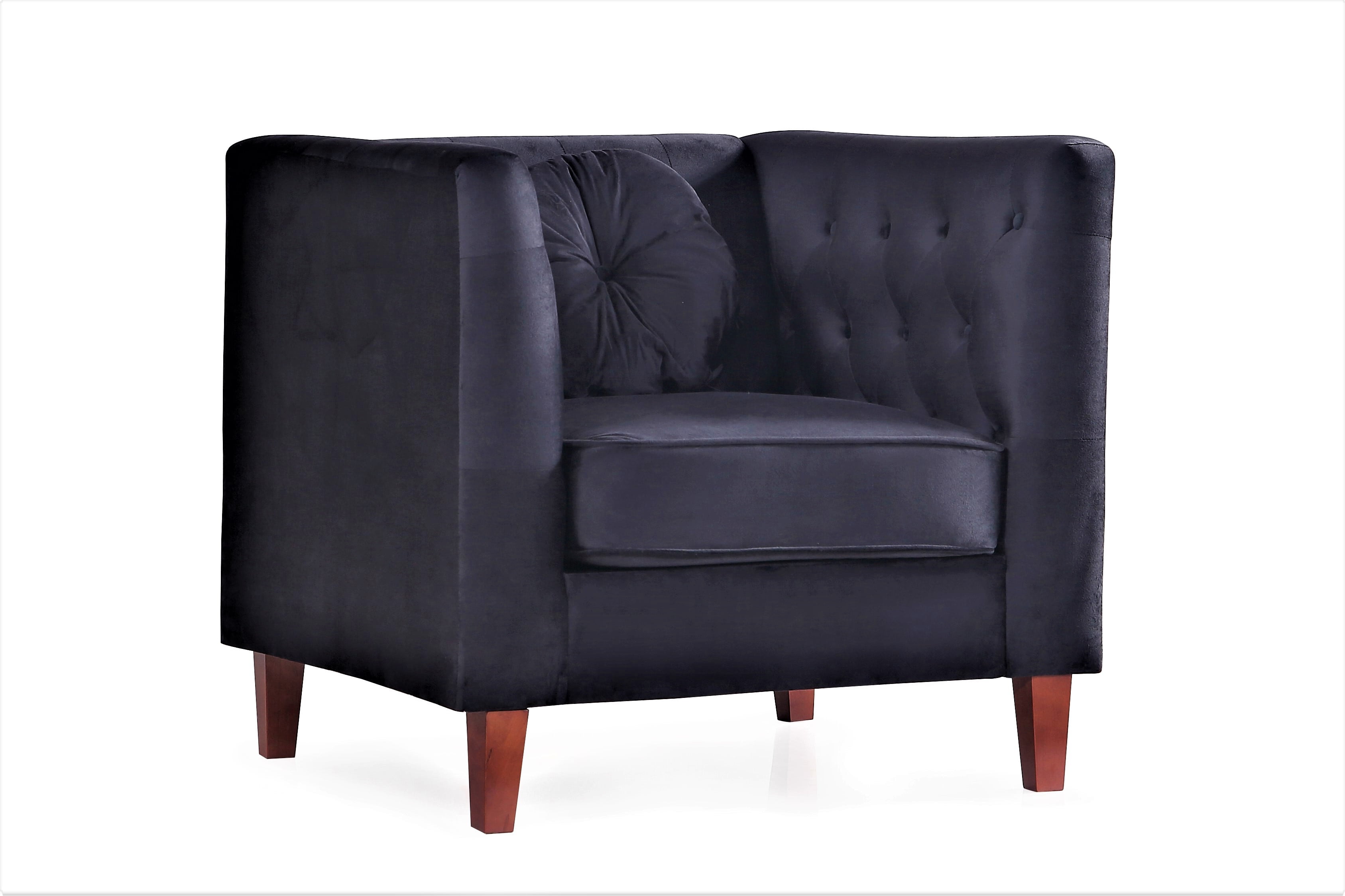 Uspridefurniture Chesterfield Chair, Black
