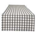 thumbnail image 5 of Contemporary Home Living Reversible Buffalo Check Table Runner - 72" - White and Gray, 5 of 6