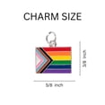 thumbnail image 2 of Daniel Quasar Progress Pride Flag Chunky Charm Bracelets 10 Pieces, 2 of 2