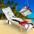thumbnail image 6 of Beach Chair Cover with Side Pockets，Microfiber Chaise Lounge Chair Towel Covers for Sun Lounger Pool Sunbathing Beach Hotel Vacation,Easy to Carry Around,No Sliding,Tie-Dye, 6 of 6