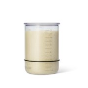Brod & Taylor Sourdough Starter Jar, 32oz Size With Measuring Marks in in/cm and a Ring For Marking Starter Progress - Glass With a Loose Fitting Plastic Lid for Safety and Breathability