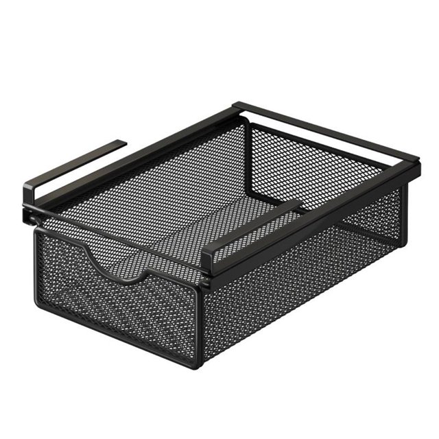 Cesta extraíble para almacenamiento debajo del estante, decoración para cajón colgante debajo del gabinete, organizador de cesta de almacenamiento de XS