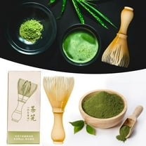 Outoloxit Resin Tea Whisk for Matcha, 4.3inch Japanese Style Chasen with Sieve and Spoon, Efficient Foaming Easy Clean Matcha Whisk Set for Traditional Tea Ceremony