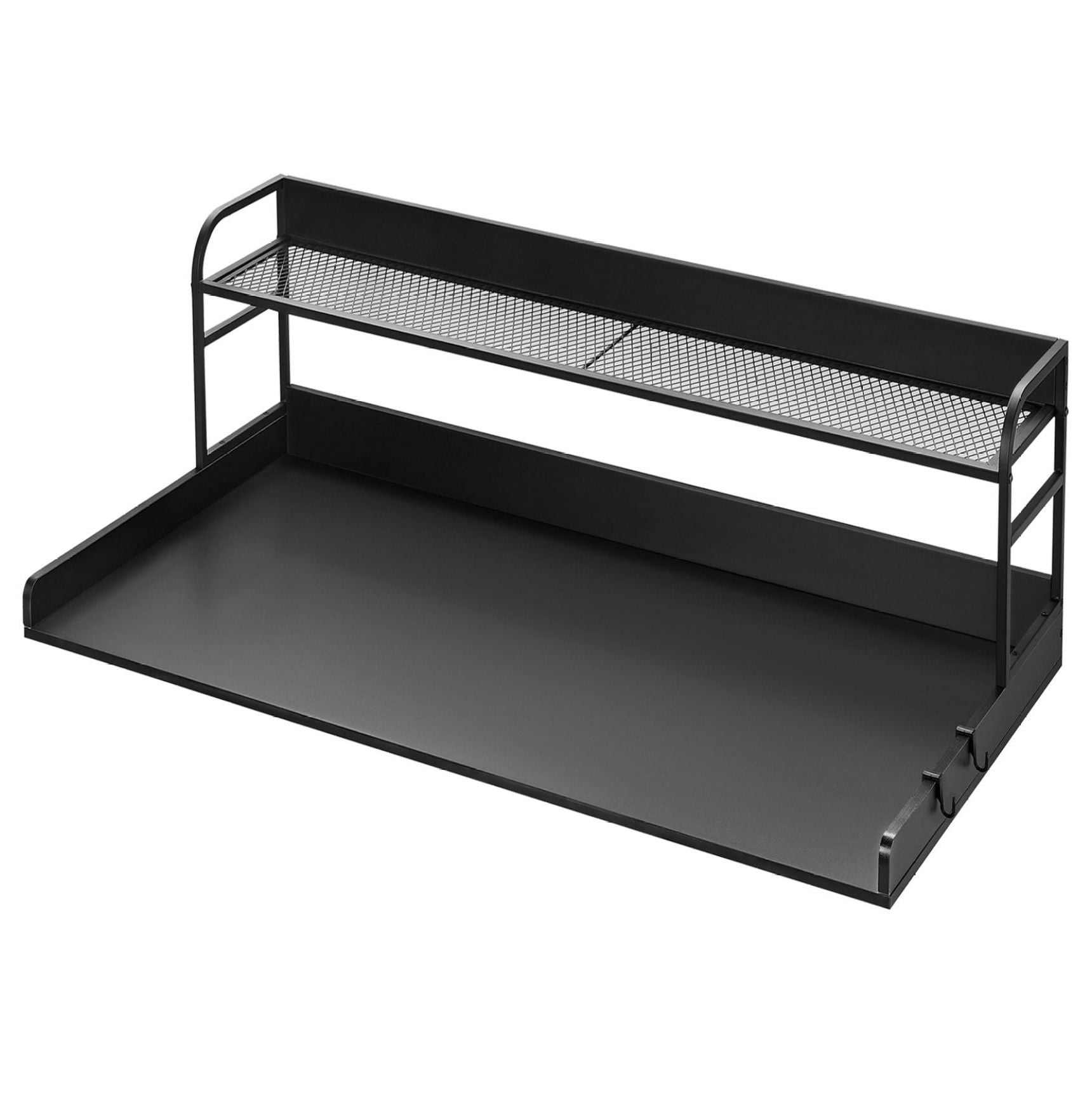 Washer Dryer Countertop 54x27", Laundry Topper with Shelf, Water Resistant, Black