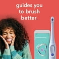 thumbnail image 3 of hum by Colgate Smart Rechargeable Electric Toothbrush Kit with Travel Case, Blue, 3 of 15