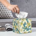 thumbnail image 6 of Sikiie Lilies Flowers Leather Tissue Box Cover Square, tissue box holder, Tissue Box with Bottom Belt-5.2”x5.2”x5.2”, 6 of 7
