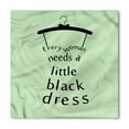 thumbnail image 1 of Saying Bandana, Little Black Dress, Unisex Head and Neck Tie, by Ambesonne, 1 of 2