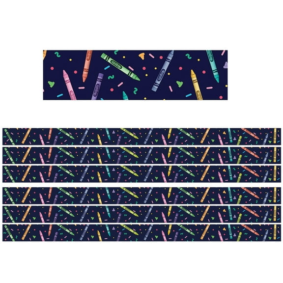 Eureka Crayola Colors of Kindness Deco Trim, 37 Feet Per Pack, 6 Packs