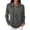 Gray-A260923, variant on Leopard Print Women's Polo Shirts Waffle Knit Button Collared Womens Long Sleeve T Shirts Soft Warm Fall Lightweight Work Women's Golf Shirts