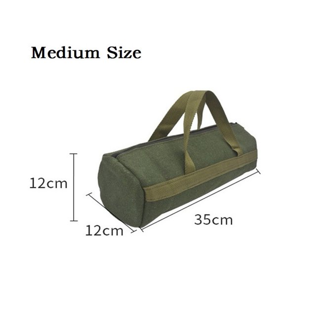 BTOER Portable Canvas Tool Bags Electrician Tool Screws Nails Drill Bit Storage Bags Multifunction Repair Tools Organizer With