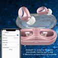 thumbnail image 2 of Auriculares inalámbricos mini JIECAN Bluetooth deportivos IPX7 para iPhone/Samsung/Android Rose Gold, 2 of 3