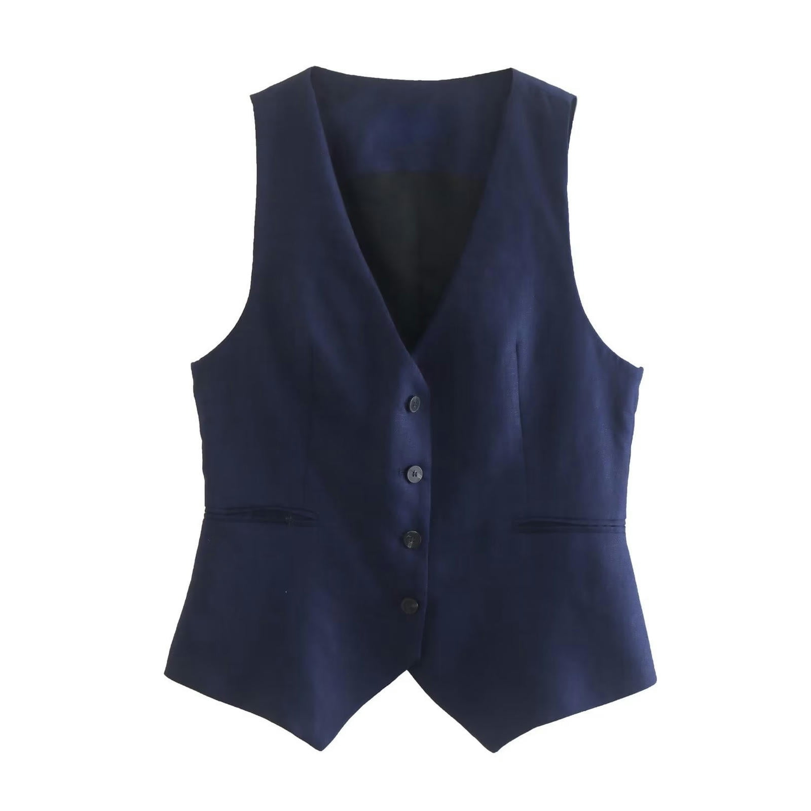 DRESS VEST LINEN | JACKET | MADISONBLUE