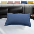 thumbnail image 1 of Iumwxz Pillow Covers Silk Pillow Cases Solid Color Pillowcase Polyester, 1 of 7