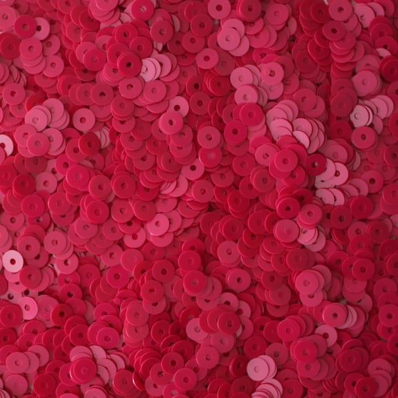 Fuchsia Pink Sequins 4mm Opaque Made in USA