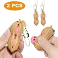 thumbnail image 7 of Sensory Squeeze Toys, Relaxation Toys, Metal Squeeze Toys, Squeeze Toys for Relaxation, 3 in Peanut, Bag Chain Charm, Workplace Use, Tan Pink, 3 Pc, 7 of 7