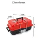 thumbnail image 2 of Parrilla Portatil Kitchenes Horno Asador De Carbon Plegable Con Tapa, 2 of 8