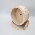 thumbnail image 1 of Rueda de correr silenciosa de madera maciza Rueda de correr para hámster Oso dorado Totoro Cerdo holandés Cinta de correr Suministros de juguetes para hámster, 1 of 3
