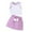 A232-Purple, variant on XZNPDUCQ Toddler Girls Clothes Summer Short Set Outfit Tie Knot Shoulder Sleeveless Ruffle Tops and Shorts 2PC Clothing Set Dailywear Set 2-3 Years Pink