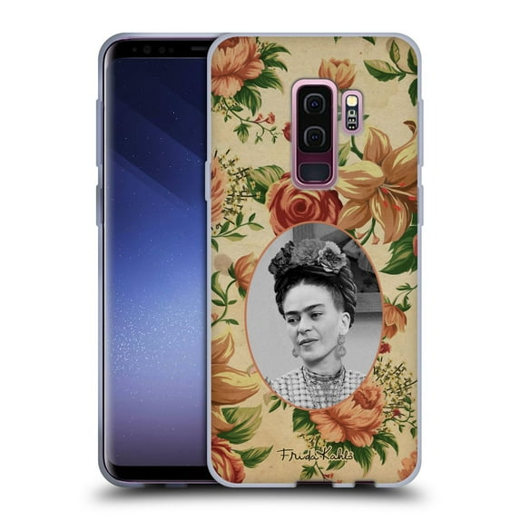 Head Case Designs Officially Licensed Frida Kahlo Portraits And Quotes Floral Soft Gel Case Compatible with Samsung Galaxy S9+ / S9 Plus