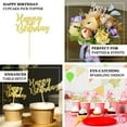 thumbnail image 4 of Efavormart 24 Pack | Glitter Gold Happy Birthday Cupcake Toppers, Cake Picks, Party Decoration Supplies, 4 of 11