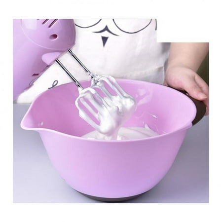 

Pink Mixing Bowl with Handles Measuring Marks And Bottom Pink 22cm